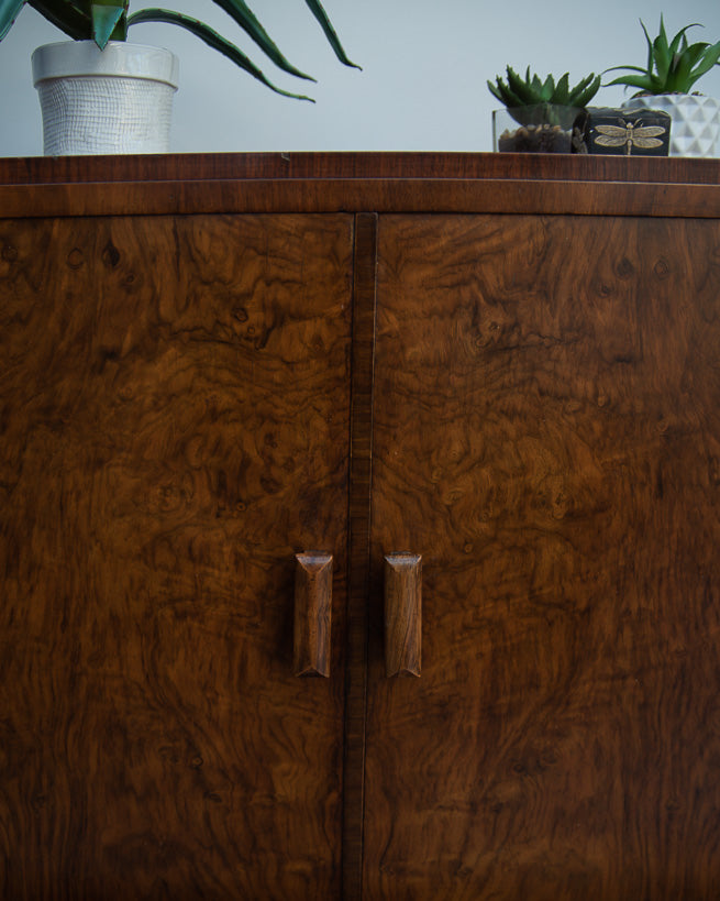Art Deco Tallboy / Cocktail Cabinet / Linen Press