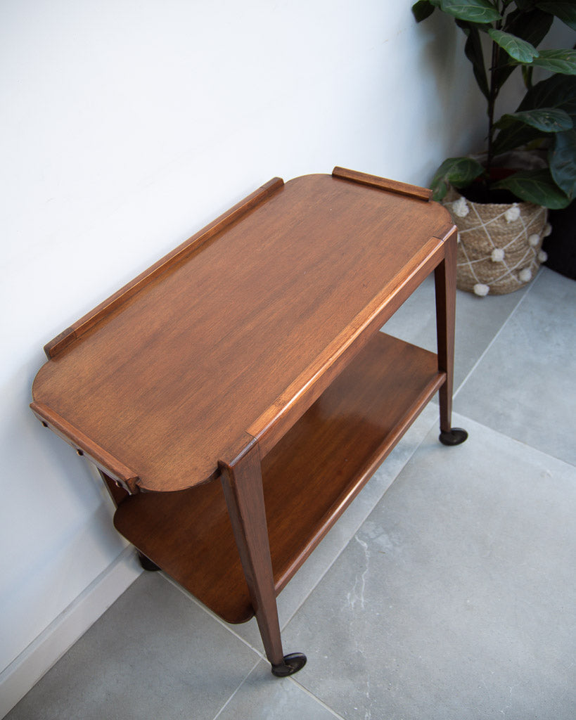 Mid Century Teak Tea / Cocktail Trolley