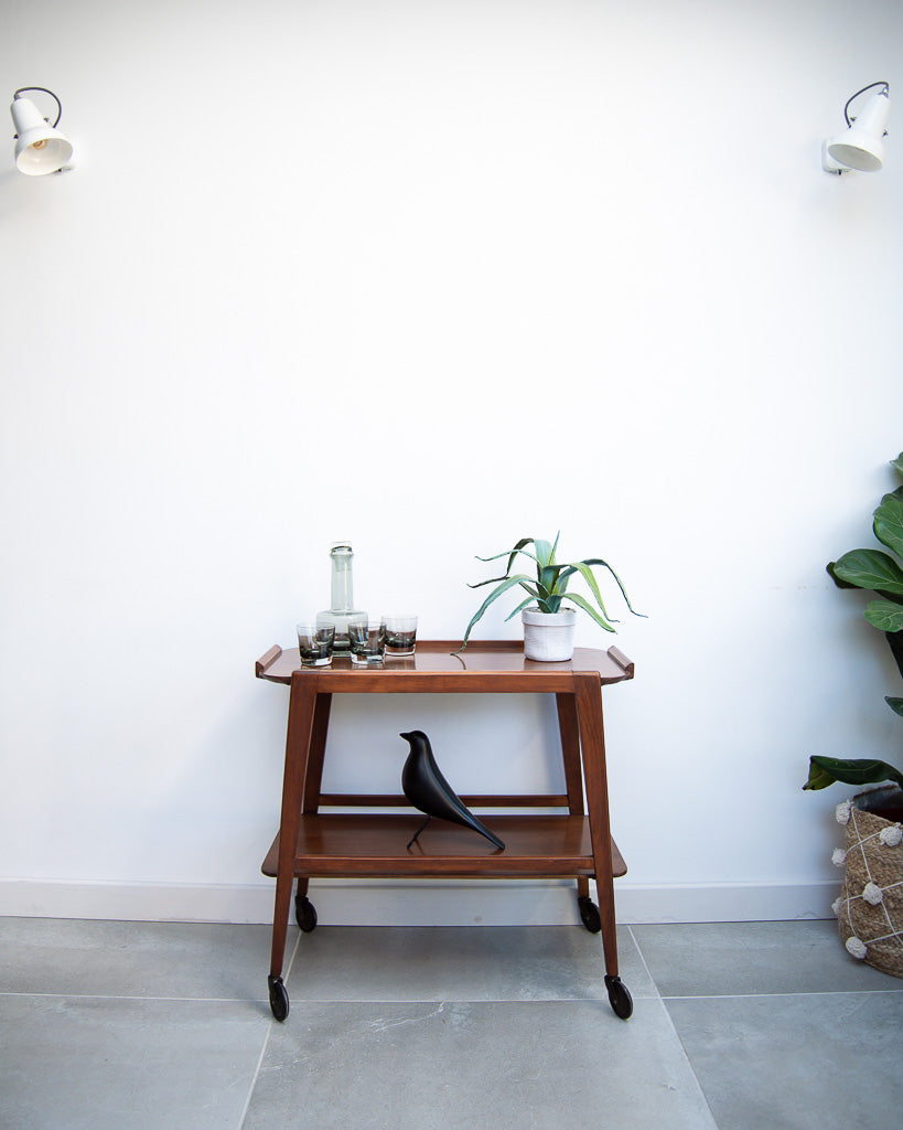 Mid Century Teak Tea / Cocktail Trolley