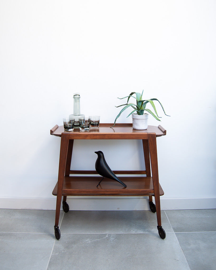 Mid Century Teak Tea / Cocktail Trolley