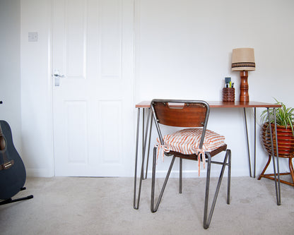 Vintage Reclaimed Teak Hairpin Leg Desk