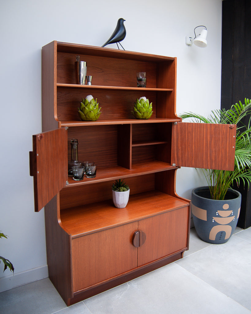 Mid Century Teak Bookcase / Display Cabinet