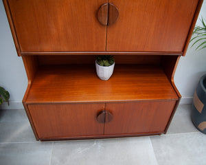 Mid Century Teak Bookcase / Display Cabinet