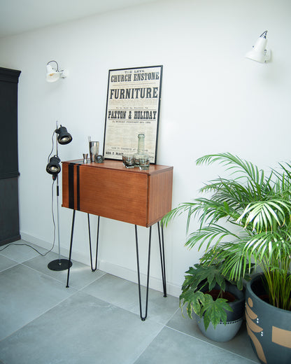 Mid Century Teak Tapley Desk Cocktail Cabinet
