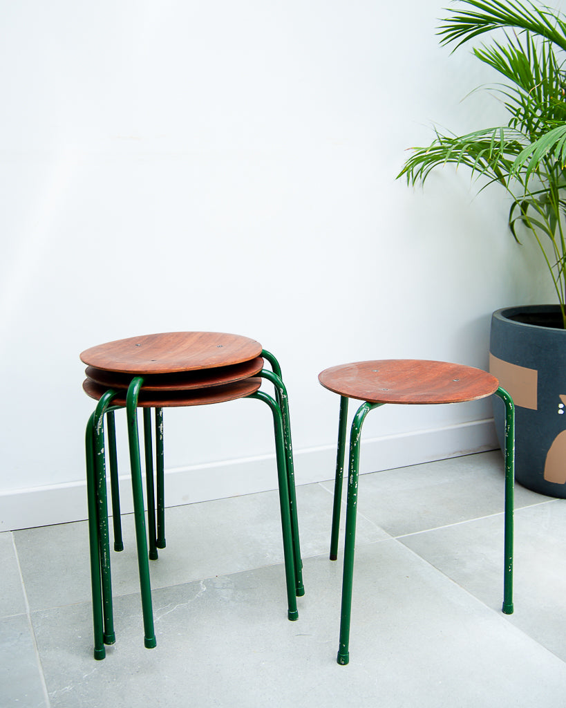Vintage Retro Industrial Stools