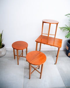 Nathan Mid Century Teak Nesting Tables