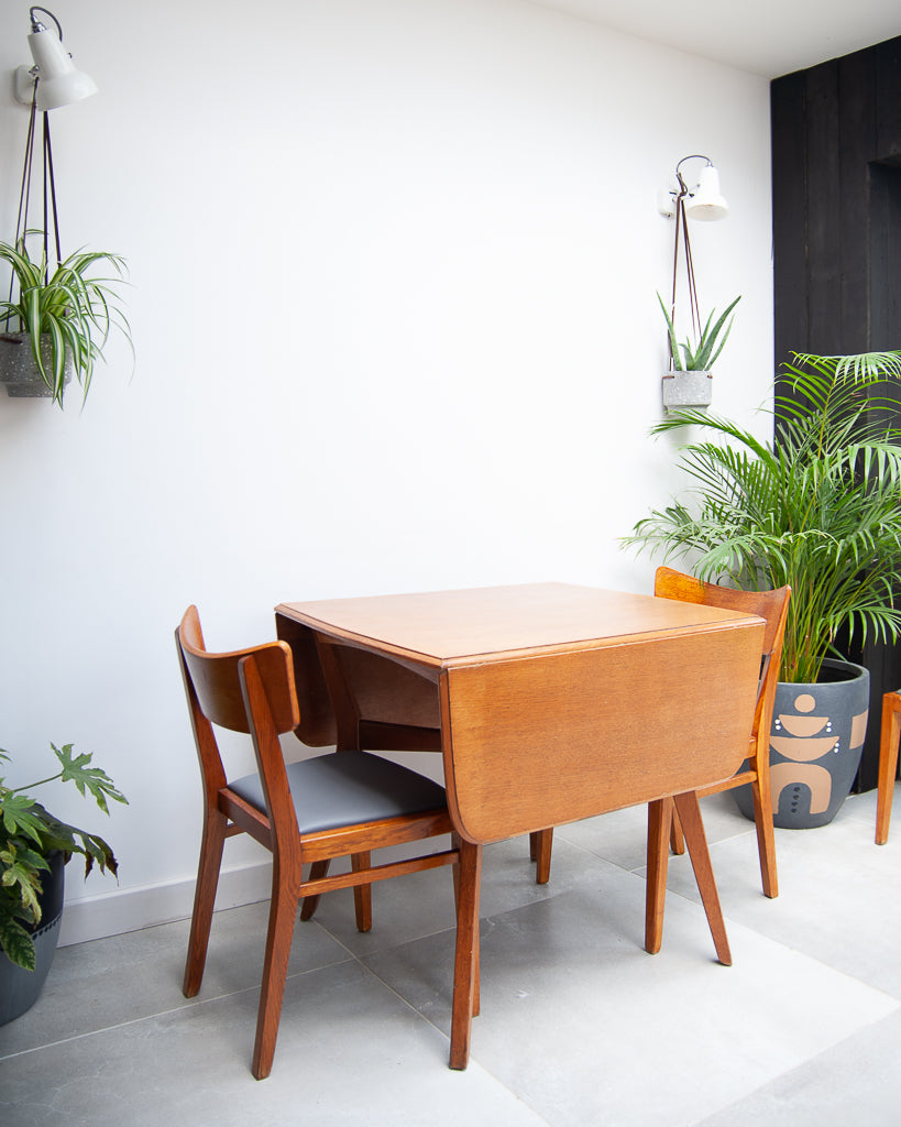 Mid Century Oak Dining Table & Chairs (x 4)