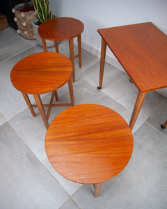 Nathan Mid Century Teak Nesting Tables