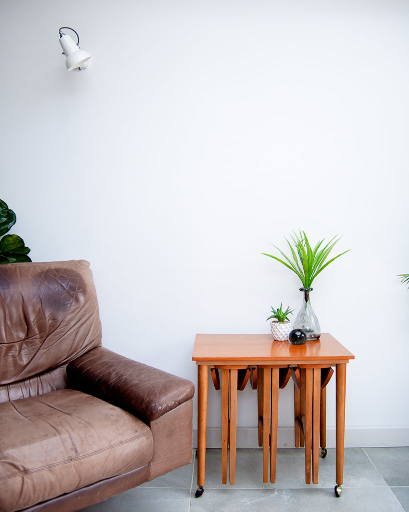 Nathan Mid Century Teak Nesting Tables