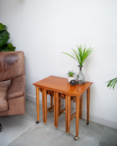 Nathan Mid Century Teak Nesting Tables