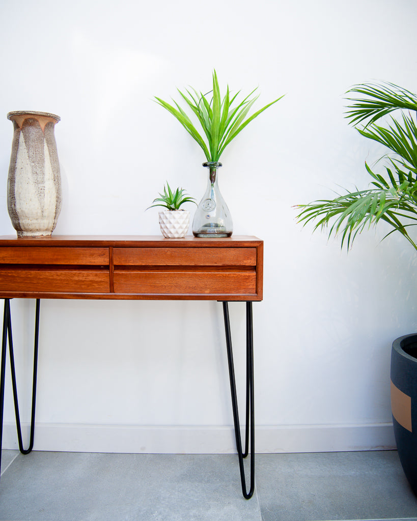 PS Systems Mid Century Teak Console / Dressing Table
