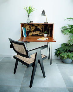 Mid Century Teak Tapley Desk Cocktail Cabinet