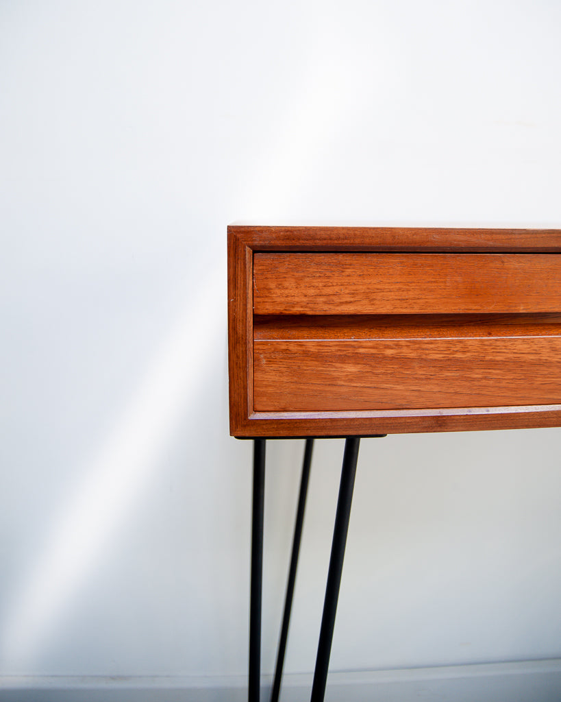 PS Systems Mid Century Teak Console / Dressing Table