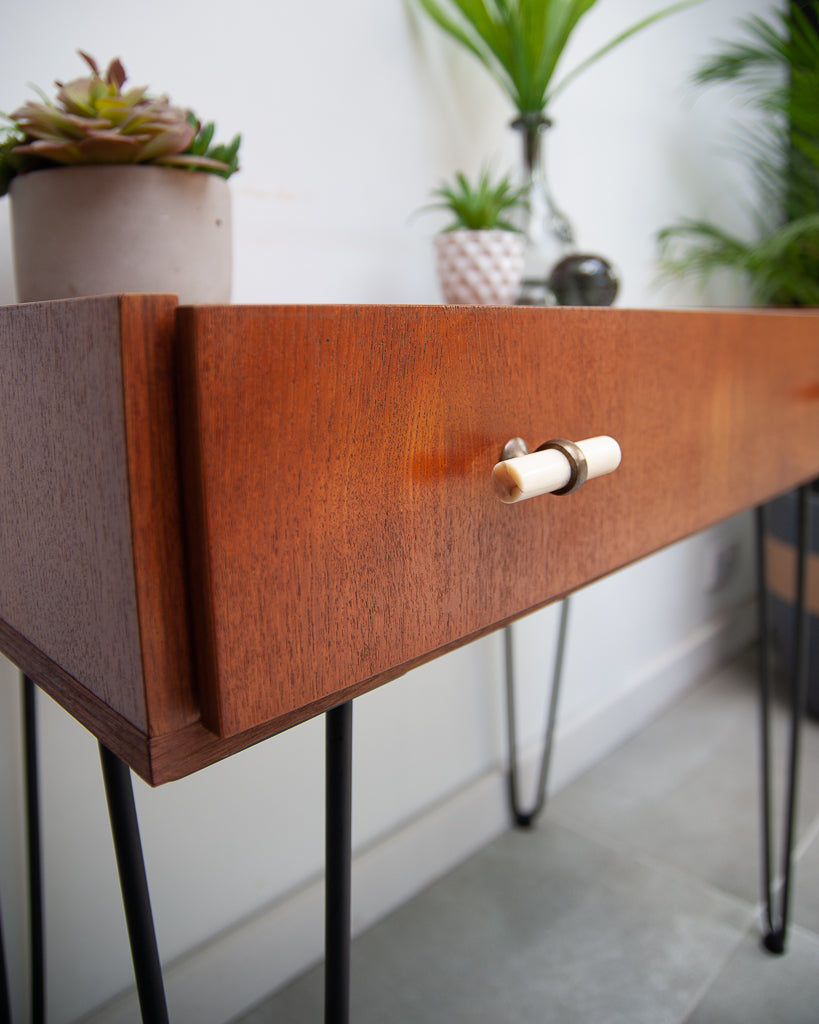 Mid Century Teak Console / Desk / Dressing Table