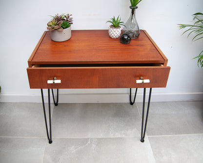 Mid Century Teak Console / Desk / Dressing Table
