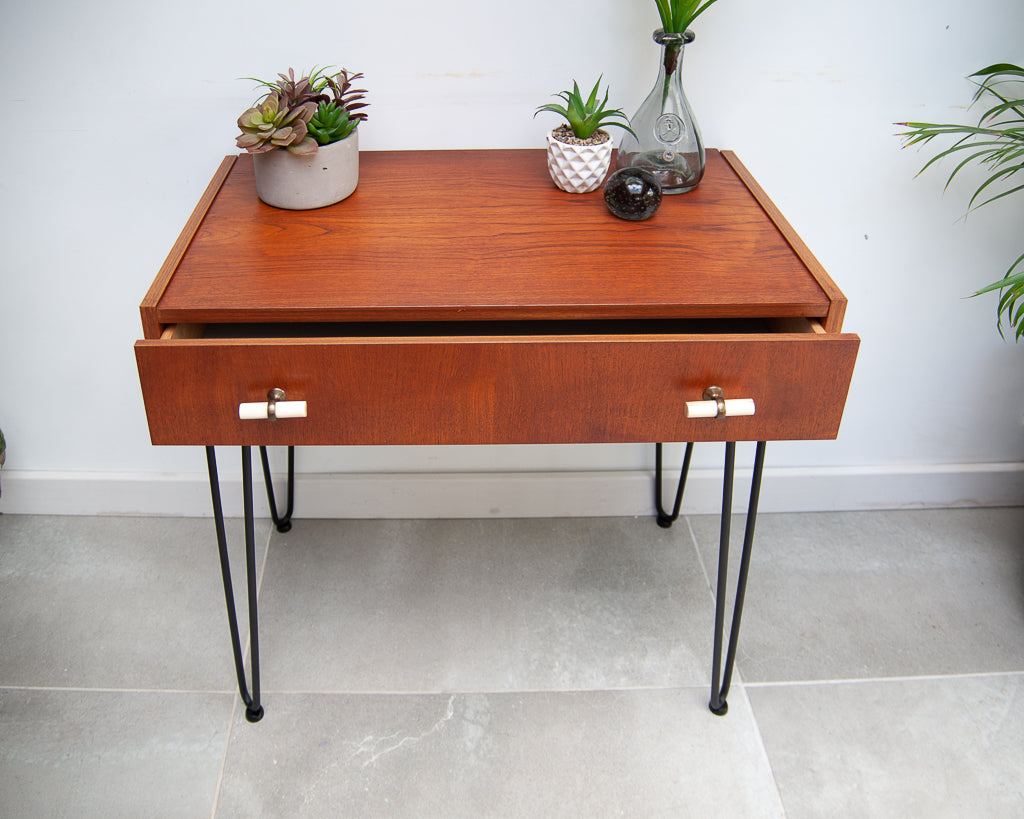Mid Century Teak Console / Desk / Dressing Table