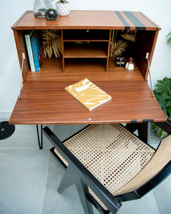 Mid Century Teak Tapley Desk Cocktail Cabinet