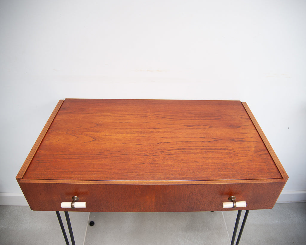 Mid Century Teak Console / Desk / Dressing Table