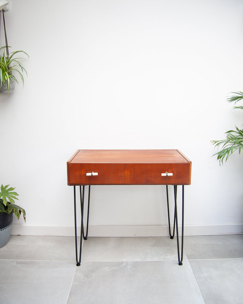 Mid Century Teak Console / Desk / Dressing Table