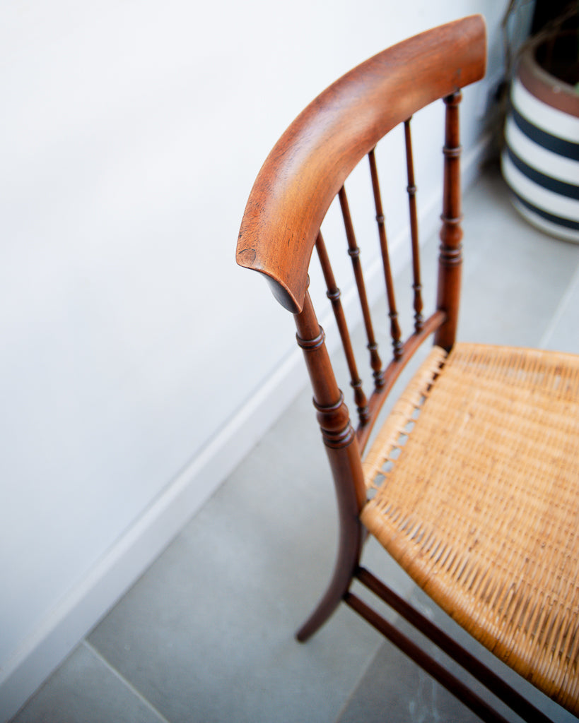 Victorian Turned Cane Chairs 