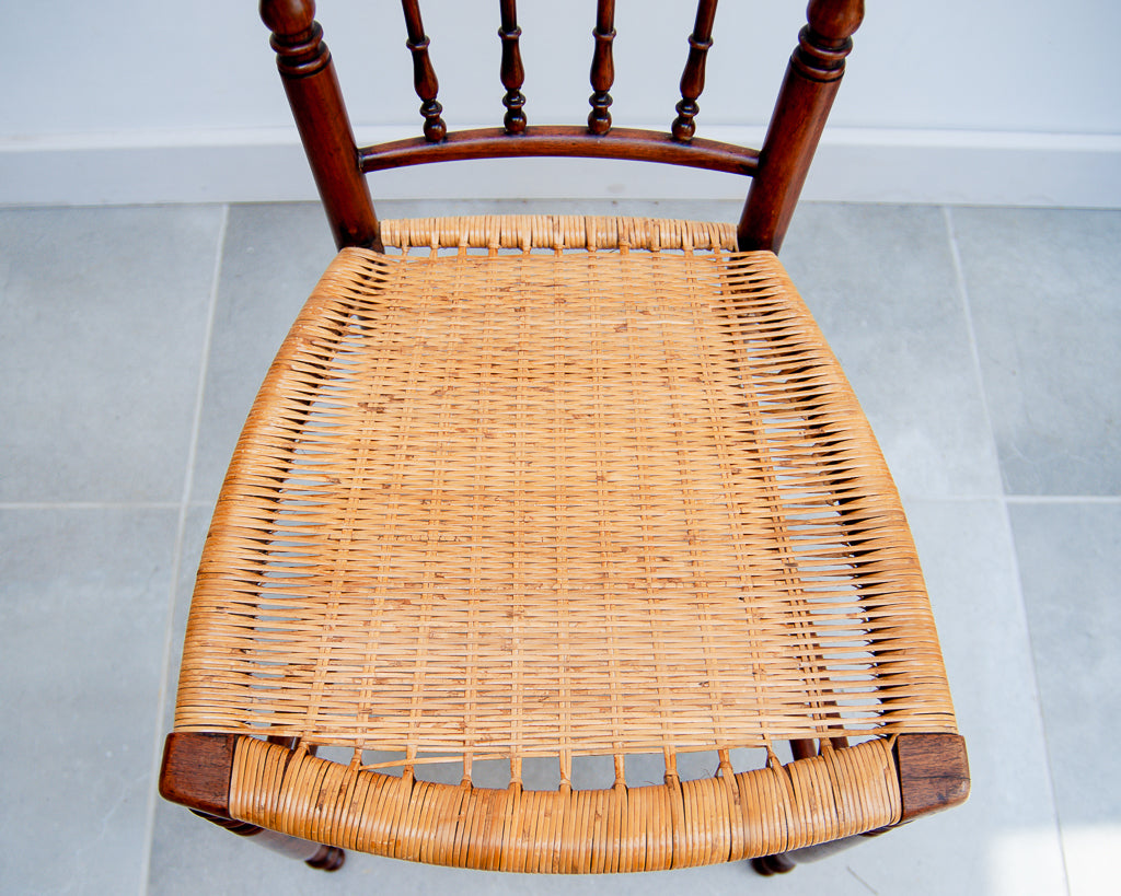 Victorian Turned Cane Chairs 