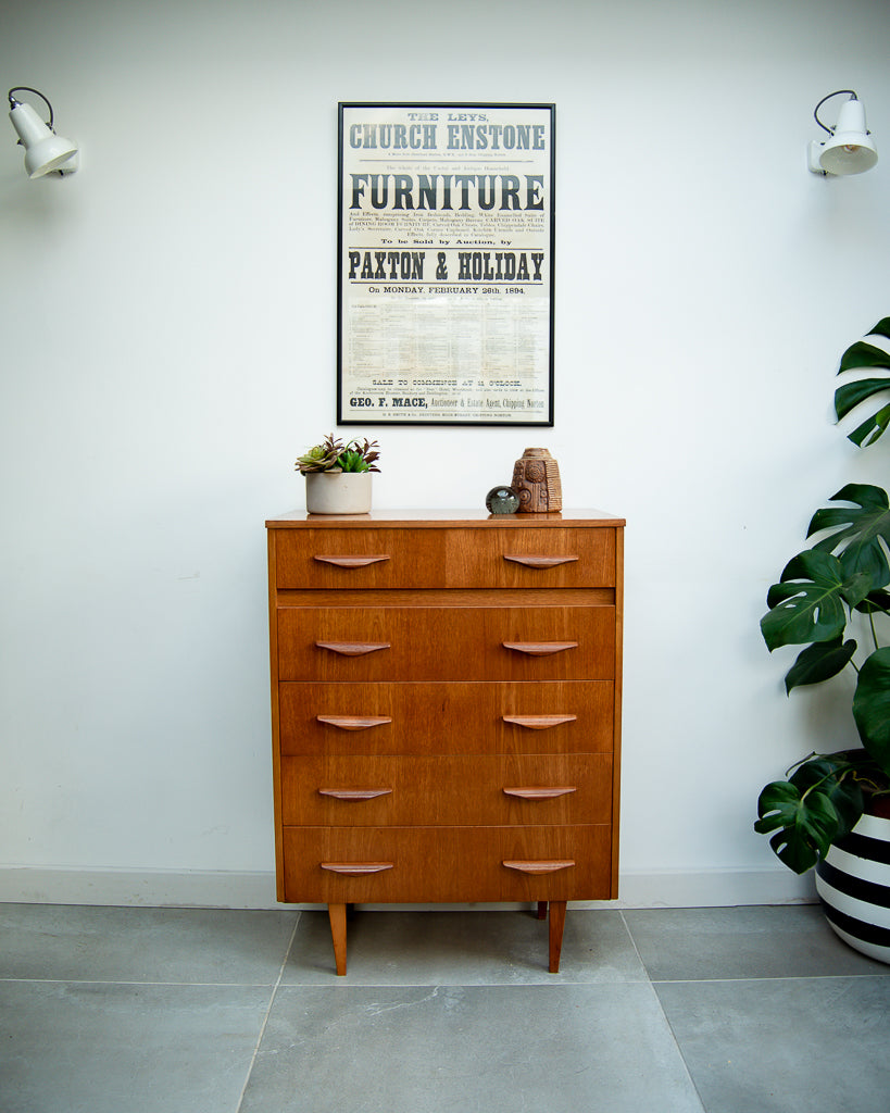 Mid Century Tallboy / Chest of Drawers