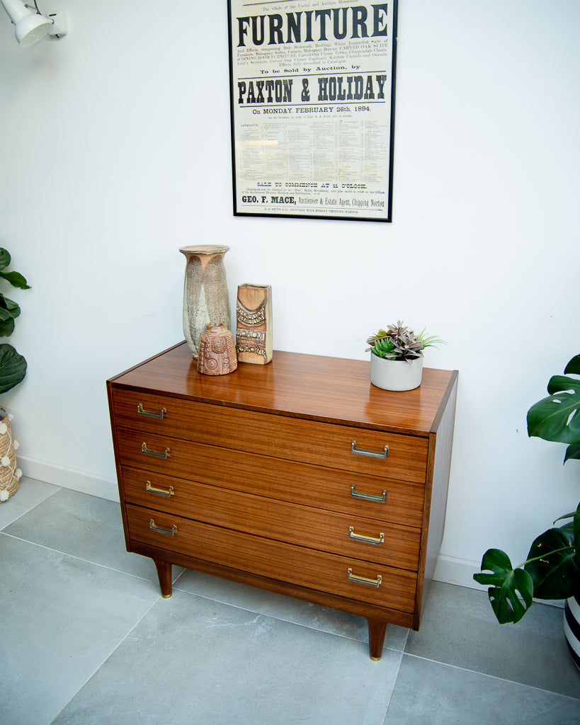 Mid Century Teak Chest of Drawers