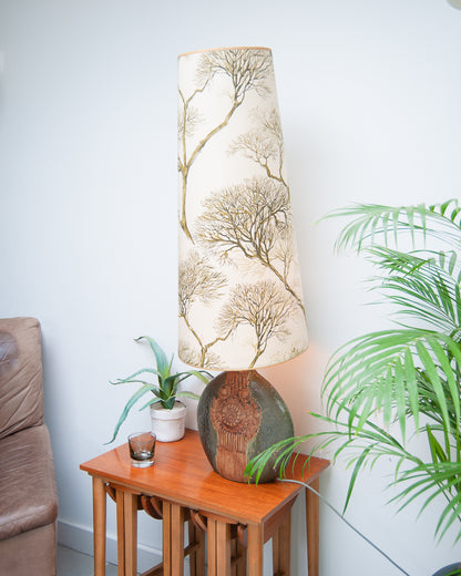 Vintage Studio Pottery Table Lamp & Shade