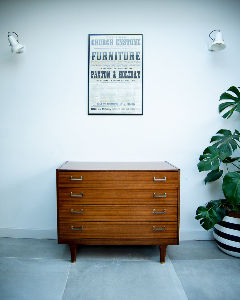 Mid Century Teak Chest of Drawers