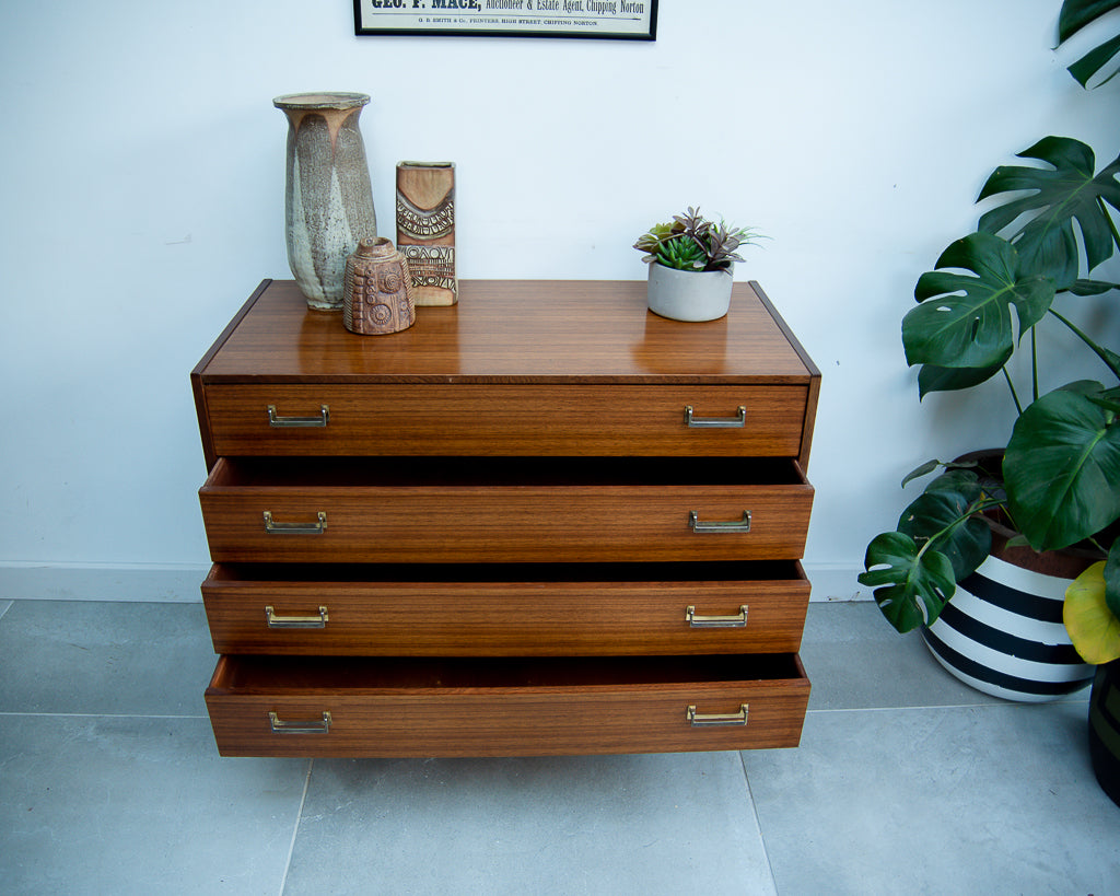 Mid Century Teak Chest of Drawers
