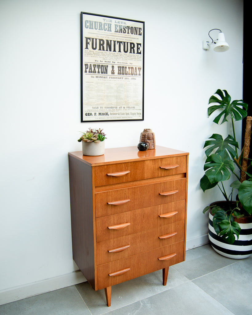 Mid Century Tallboy / Chest of Drawers