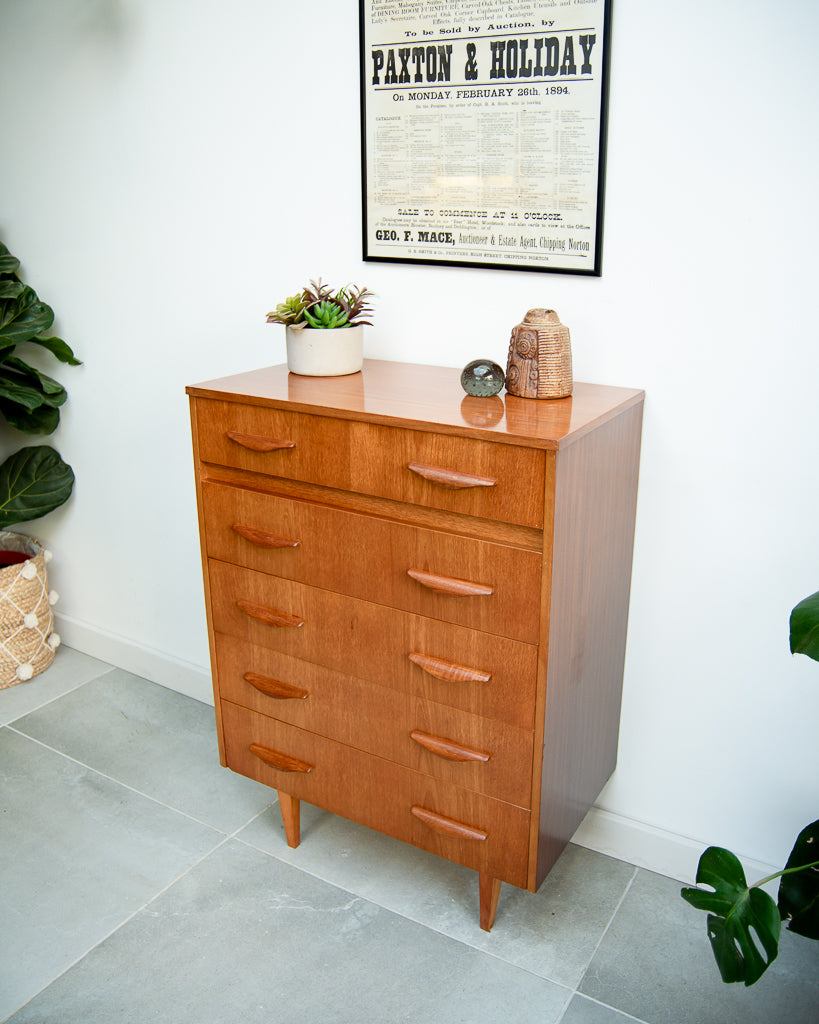 Mid Century Tallboy / Chest of Drawers