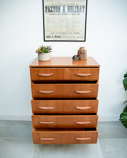 Mid Century Tallboy / Chest of Drawers