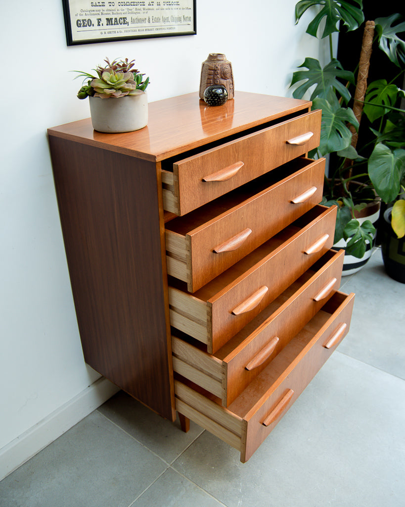 Mid Century Tallboy / Chest of Drawers