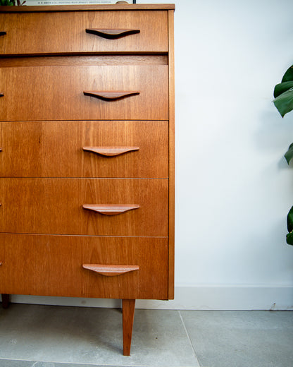 Mid Century Tallboy / Chest of Drawers
