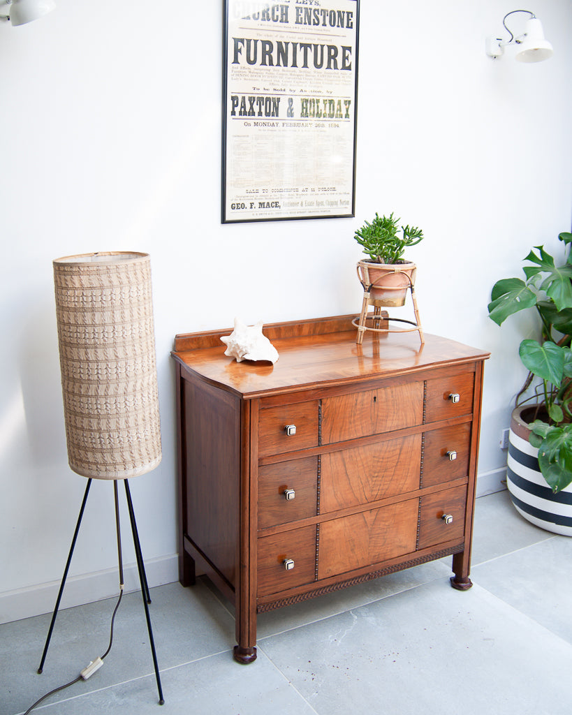 Deco / Edwardian Walnut Chest of Drawers