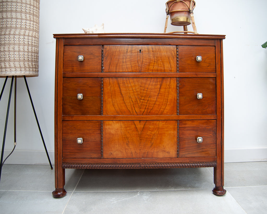 Deco / Edwardian Walnut Chest of Drawers