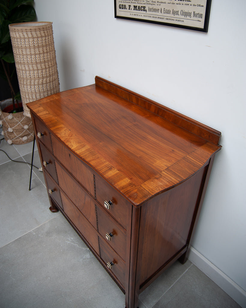 Deco / Edwardian Walnut Chest of Drawers