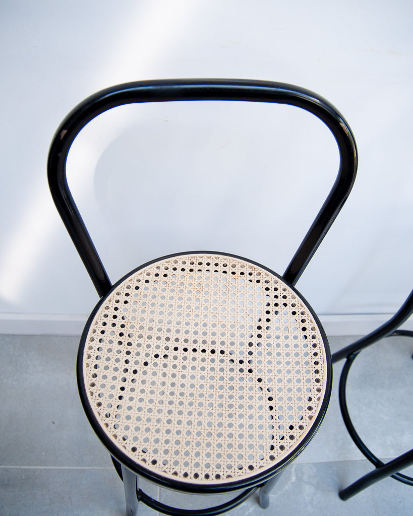Retro Thonet Style Cafe Bar Stools (Pair)