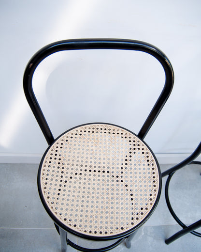Retro Thonet Style Cafe Bar Stools (Pair)