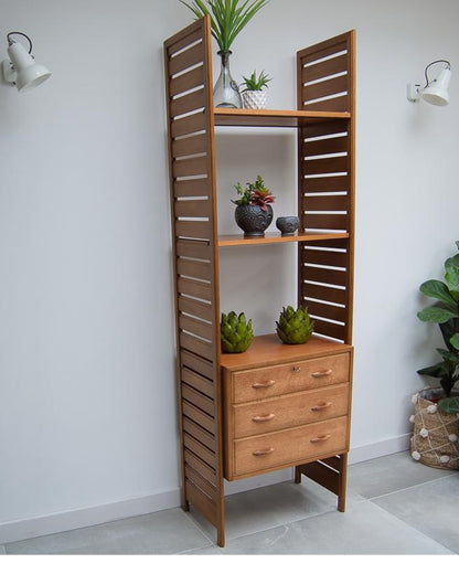 Mid Century Ladderax Teak Bookcase