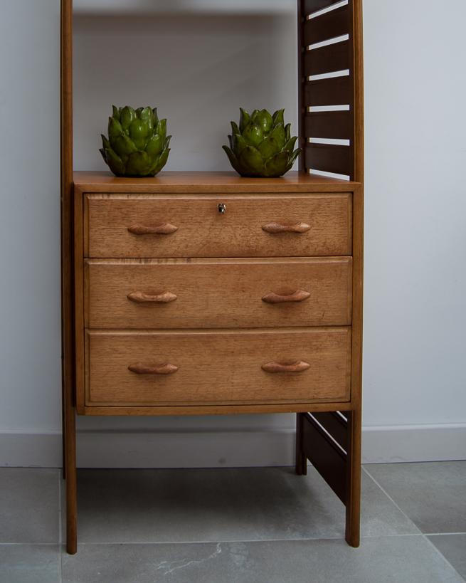 Mid Century Ladderax Teak Bookcase