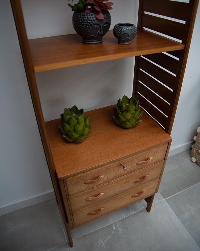 Mid Century Ladderax Teak Bookcase