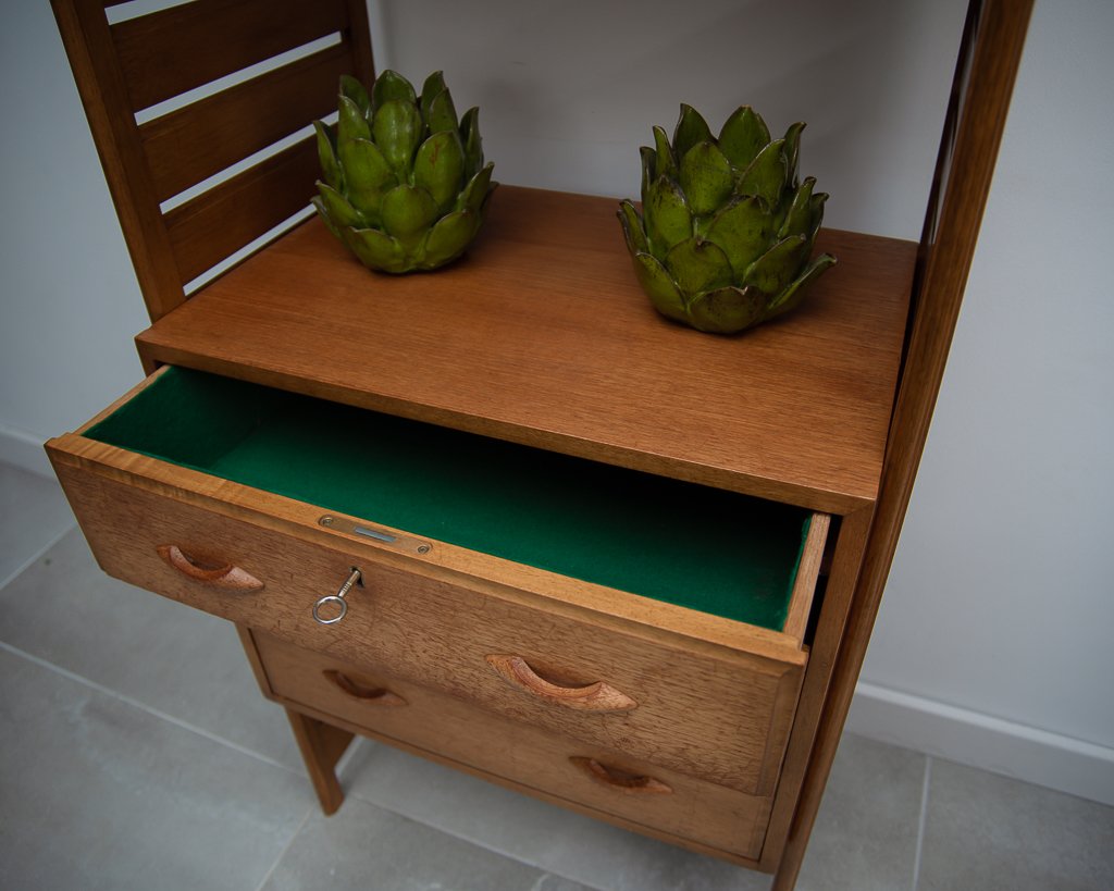 Mid Century Ladderax Teak Bookcase