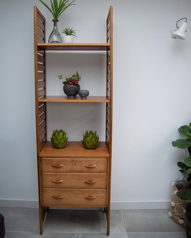 Mid Century Ladderax Teak Bookcase
