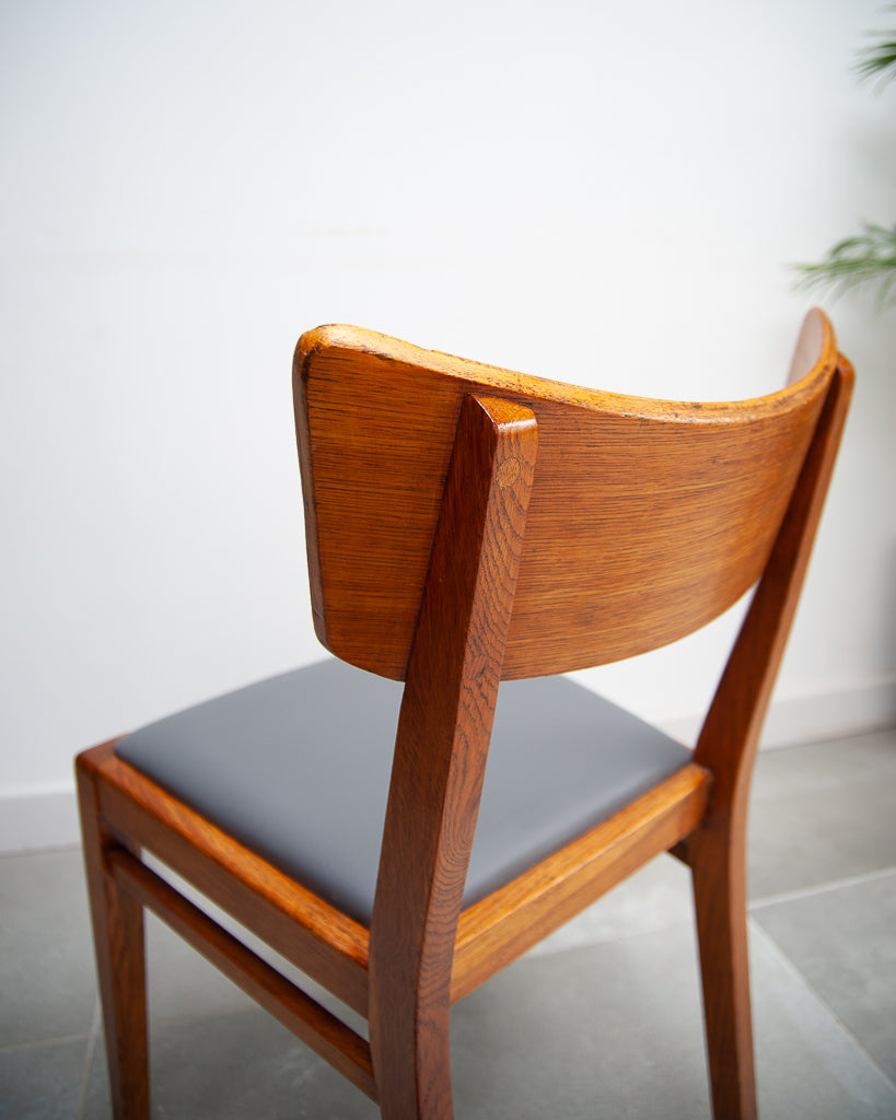 Mid Century Oak Dining Table & Chairs (x 4)