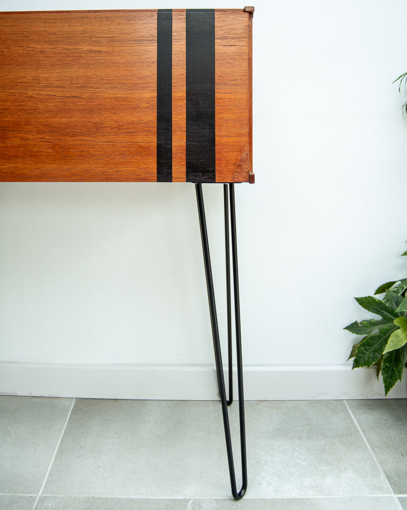 Mid Century Teak Tapley Desk Cocktail Cabinet