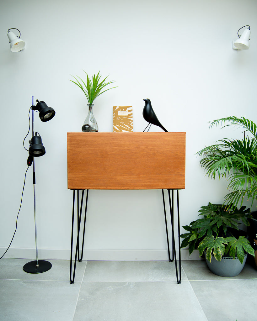 Mid Century Teak Desk / Cocktail Cabinet
