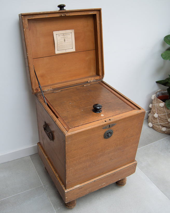 Victorian Campaign Furniture Box Refrigerator Amy & Navy CSL