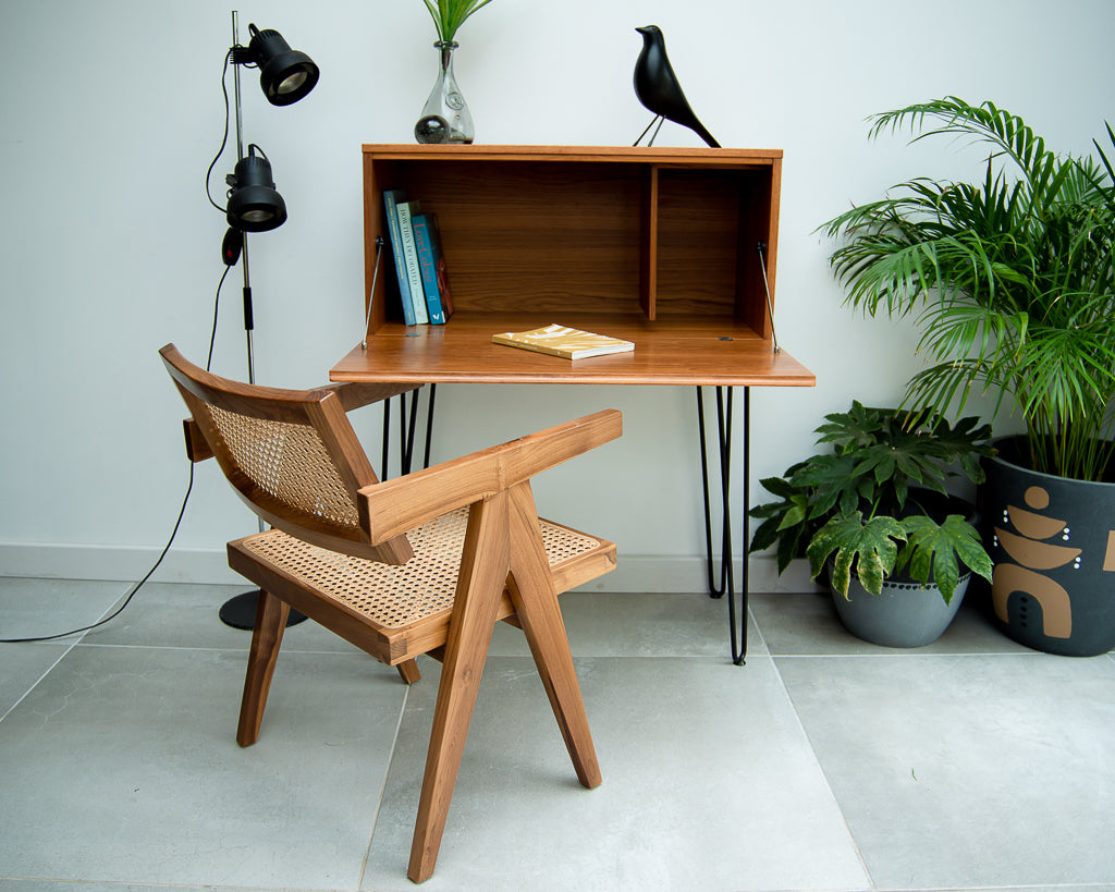 Mid Century Teak Desk / Cocktail Cabinet